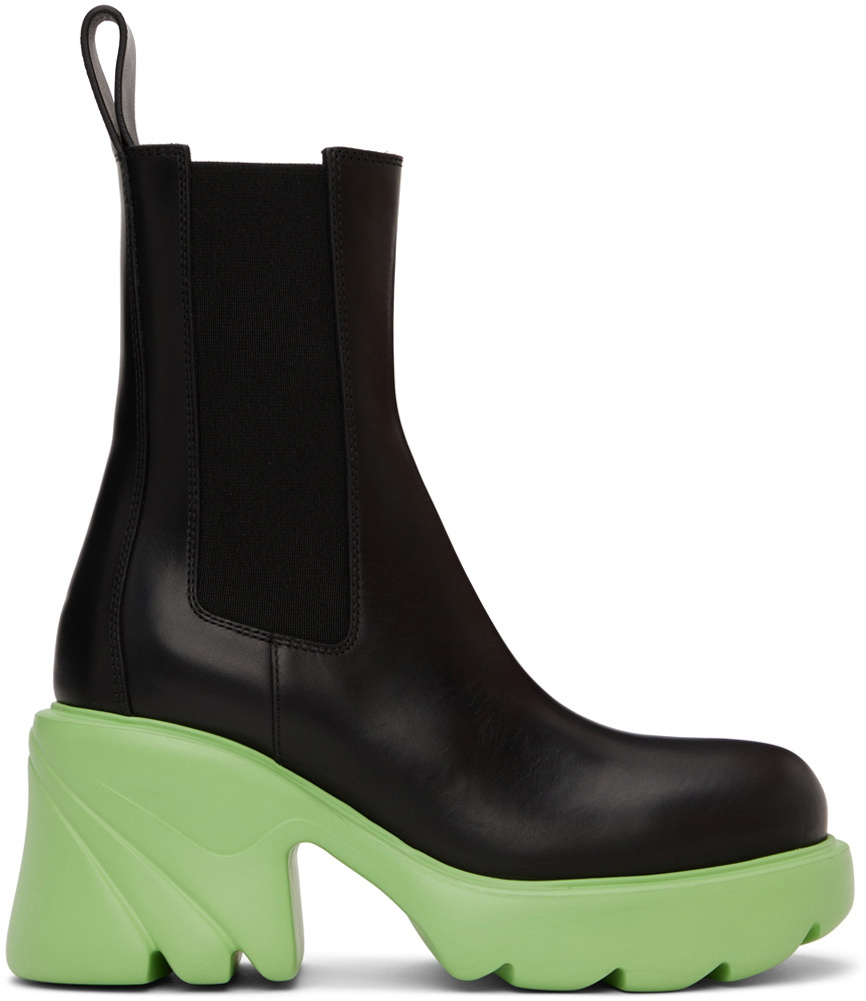 Bottega Veneta Black Flash Chelsea Boots Bottega Veneta