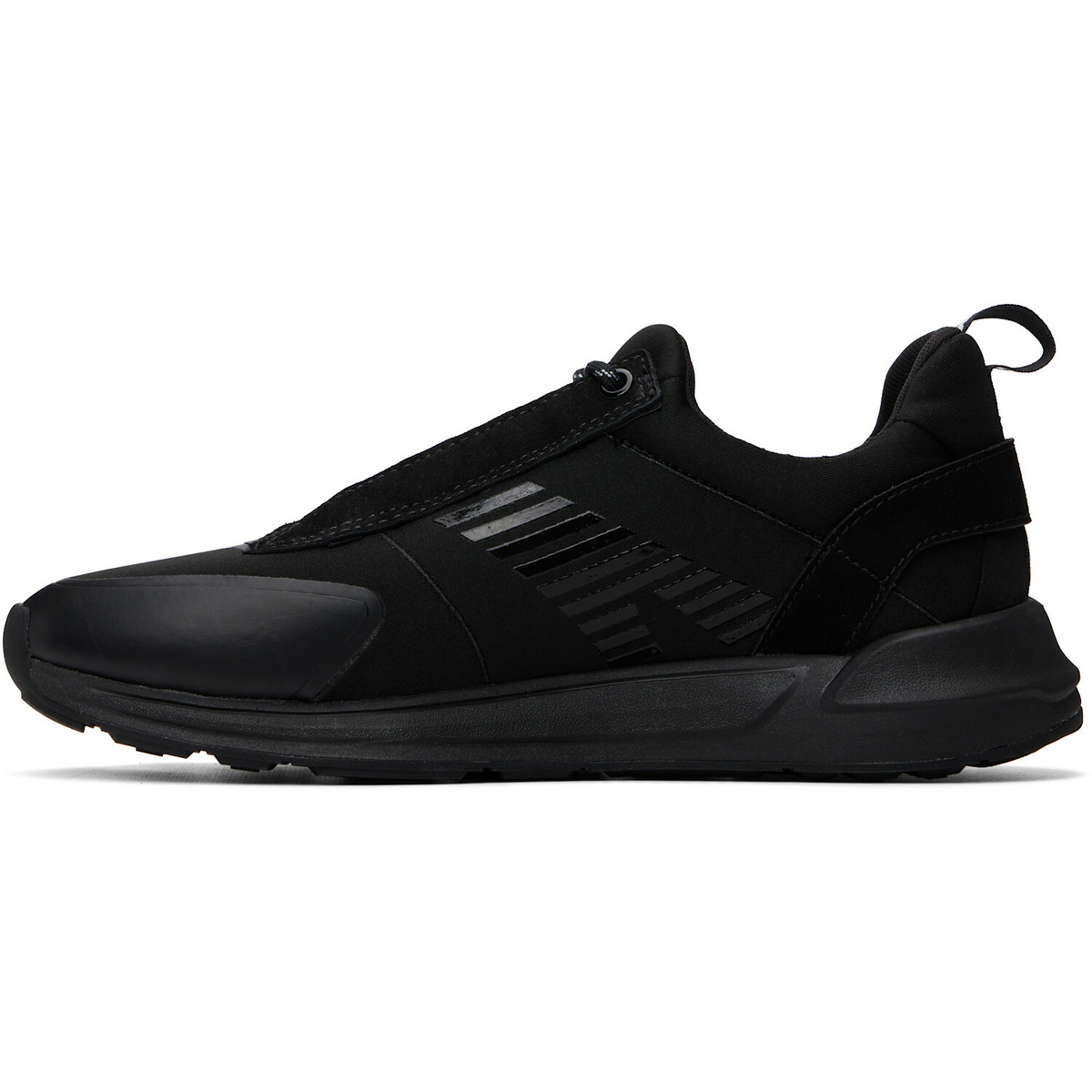 Hugo Black Printed-Logo Sneakers