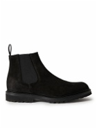 George Cleverley - Jason Waxed-Suede Chelsea Boots - Black
