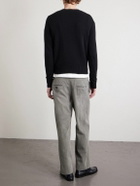 Enfants Riches Déprimés - Soso's Cropped Distressed Cotton and Linen-Blend Trousers - Gray