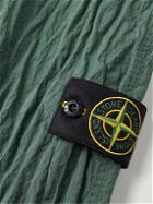 Stone Island - Tapered Logo-Appliquéd ECONYL® Nylon Metal Trousers - Green