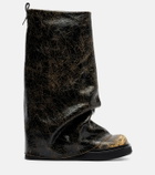 The Attico Robin leather knee-high boots