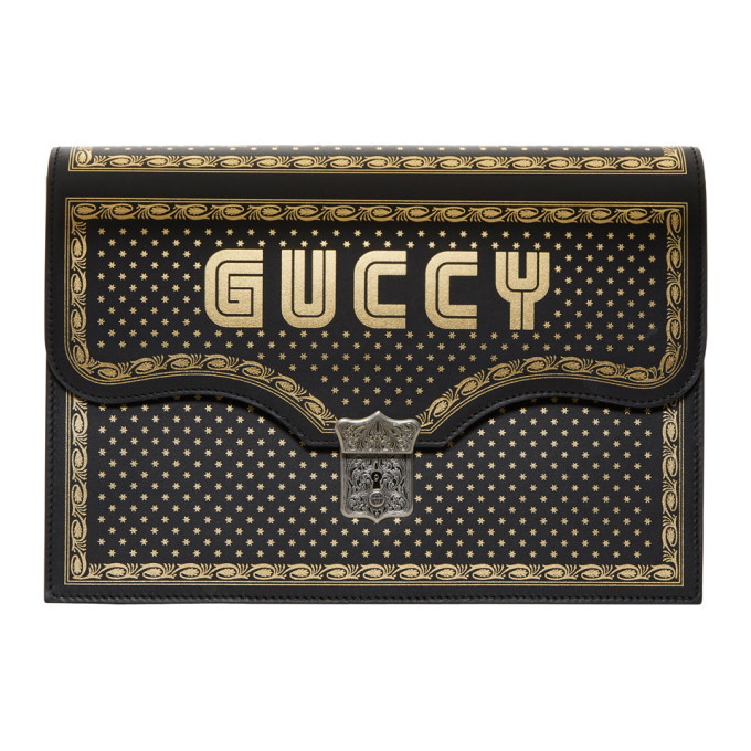 Photo: Gucci Black Magnetismo Book Pouch