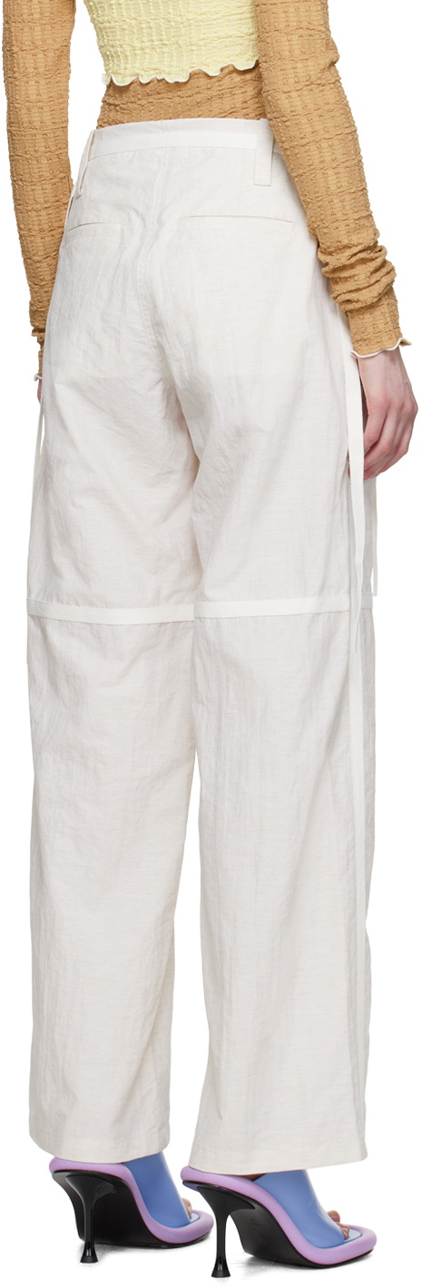 Kijun White Taped Pants