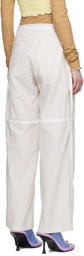 Kijun White Taped Pants