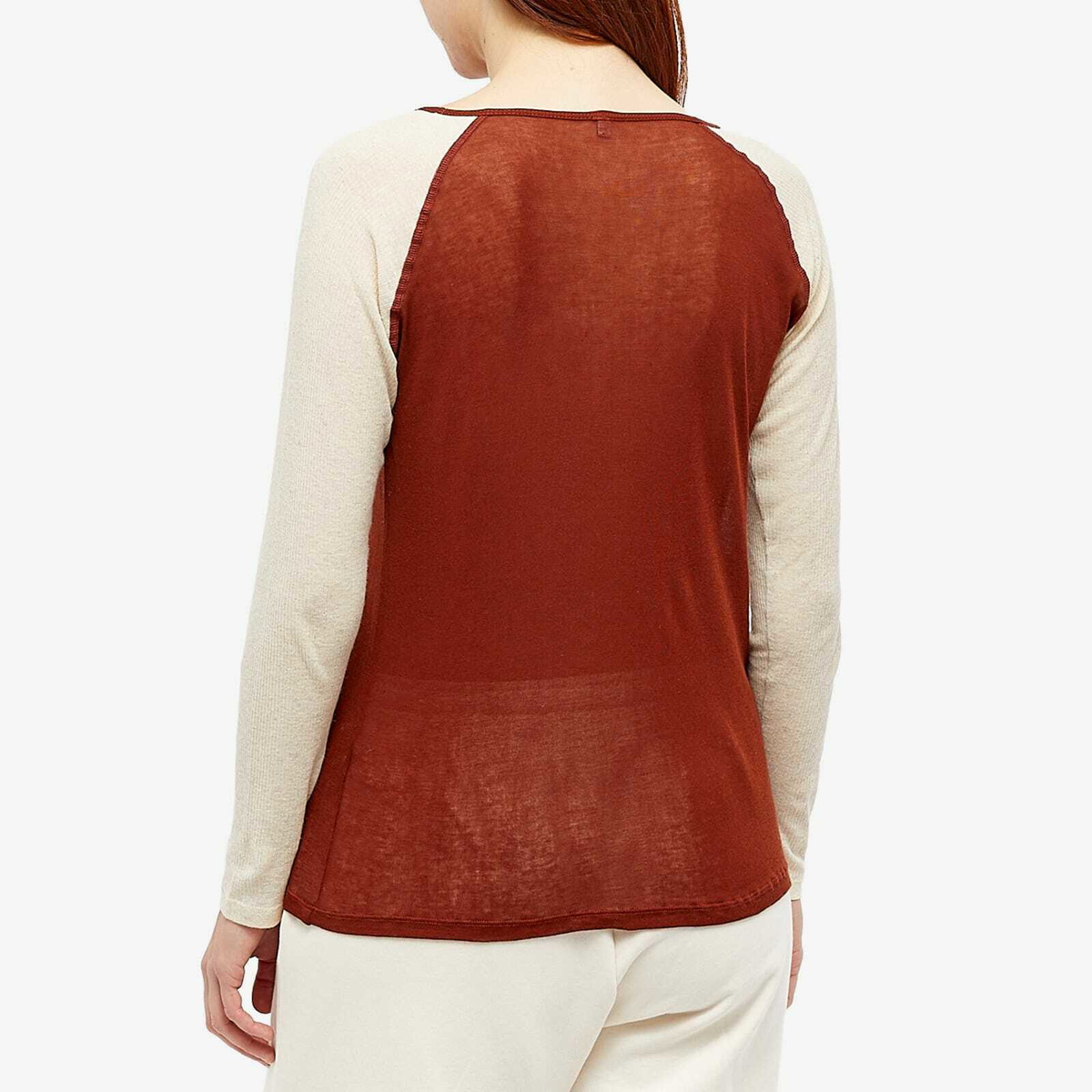 Baserange Women's Long Sleeve Gene T-Shirt in Burned Pomegranate