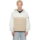 AAPE by A Bathing Ape Off-White & Beige 'AAPE' Main Reversible Jacket