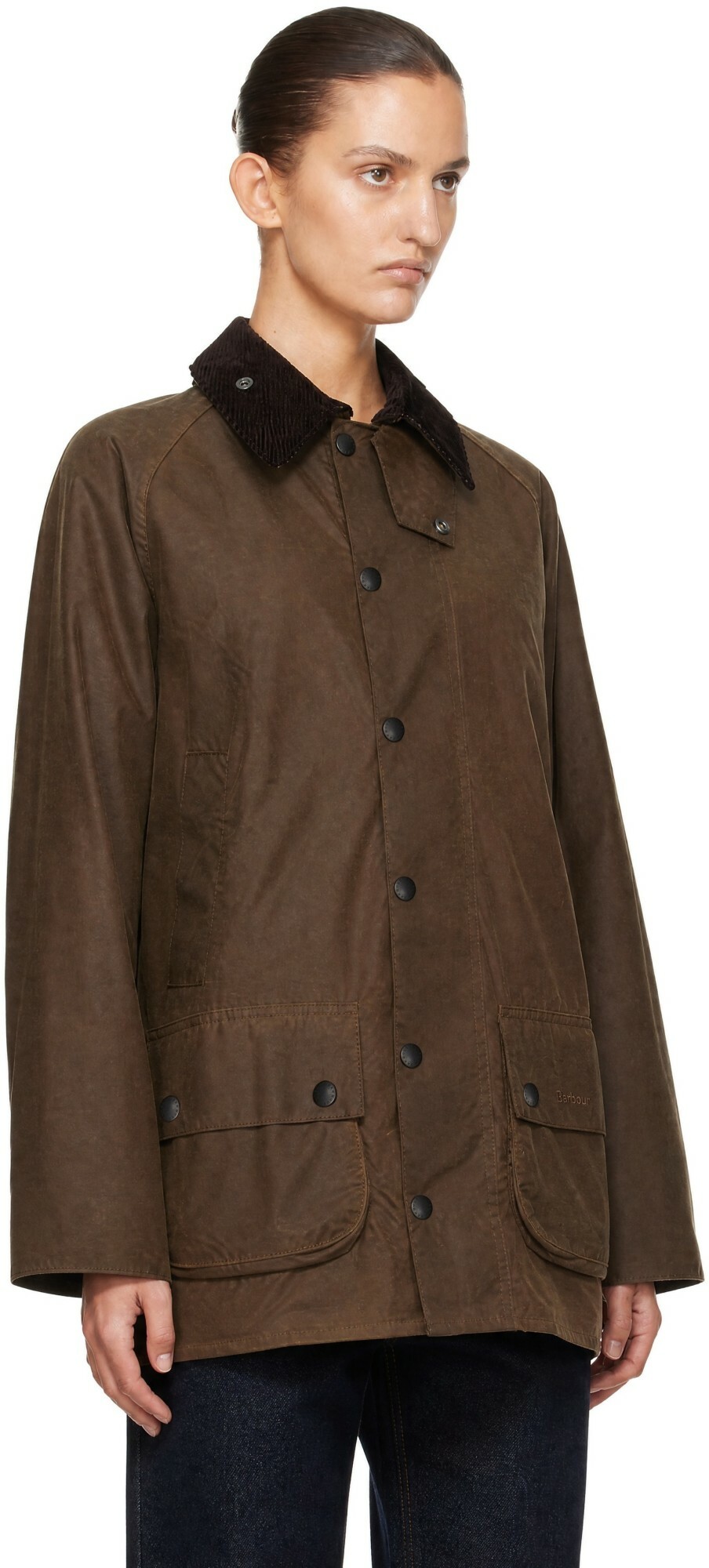 Barbour Brown Beaufort Waxed Jacket