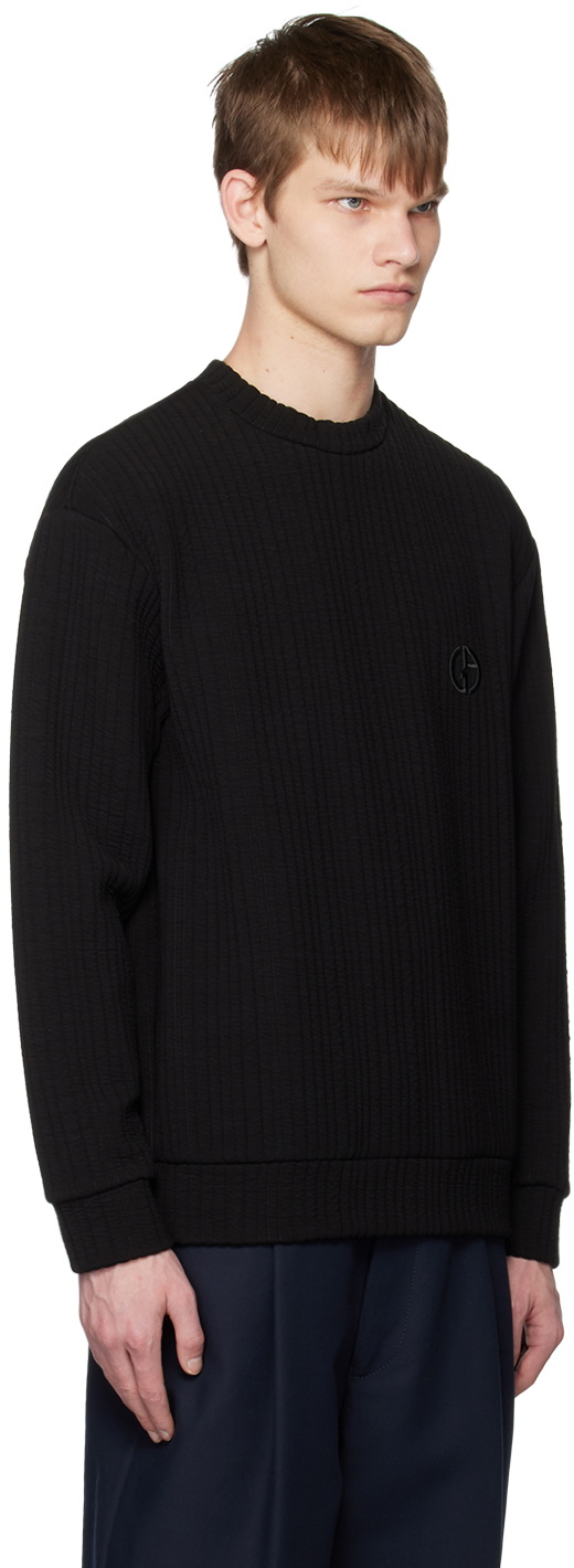 Giorgio Armani Black Stripes Sweater