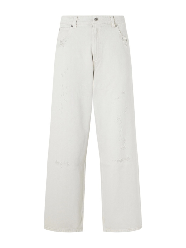 Photo: Our Legacy - Vast Straight-Leg Distressed Jeans - White