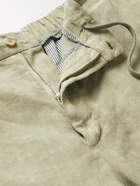 BOGLIOLI - Slim-Fit Linen Suit Trousers - Green