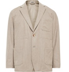 Auralee - Unstructured Mélange Wool-Flannel Suit Jacket - Neutrals