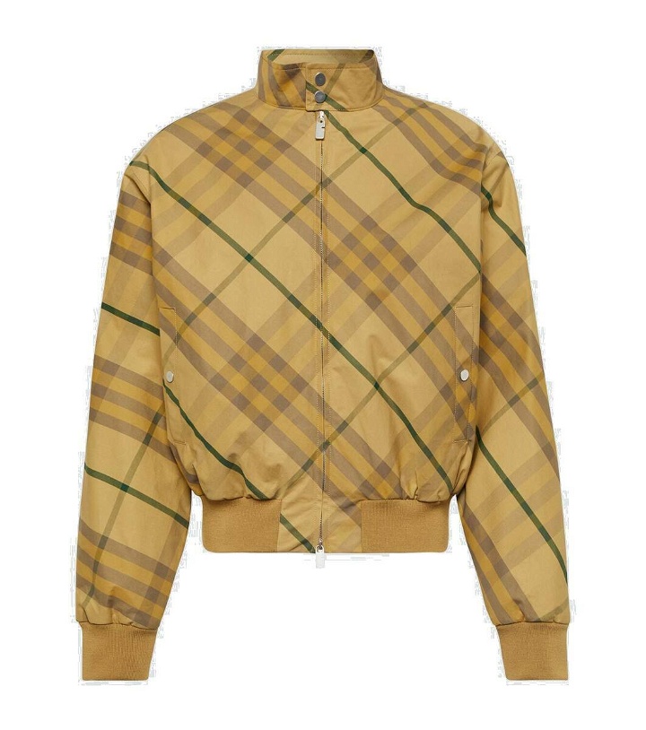 Photo: Burberry Burberry Check cotton twill bomber jacket