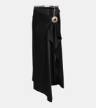 David Koma Crystal-embellished midi skirt