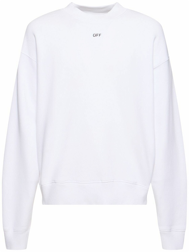 Photo: OFF-WHITE Off Stamp Skate Cotton Sweatshirt