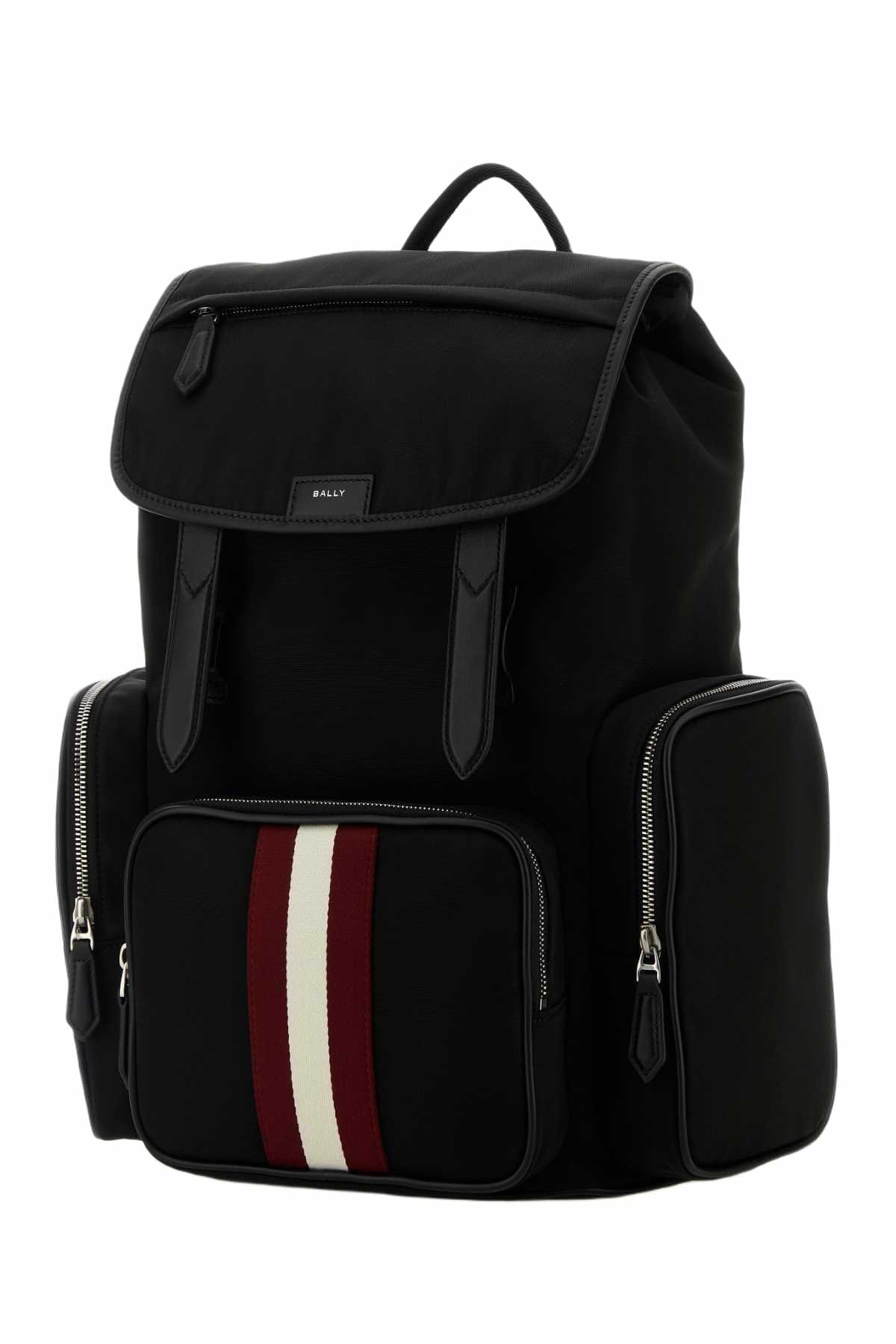 Bally Black Canvas Backpack
