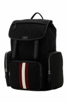 Bally Black Canvas Backpack