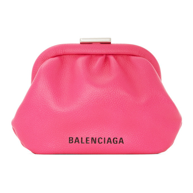 Pink Cloud Coin Purse Clutch Balenciaga