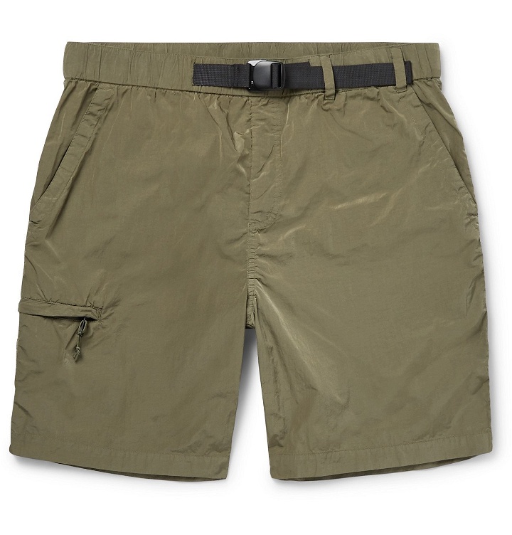 Photo: Norse Projects - Luther Belted Garment-Dyed Nylon Shorts - Green