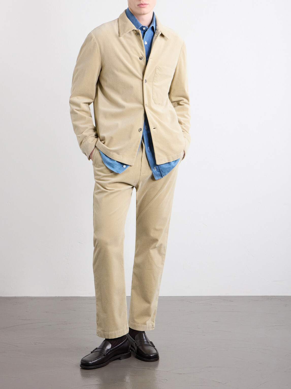 Barena - Cotton-Blend Corduroy Overshirt - Neutrals