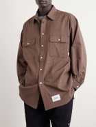 WTAPS - Checked Seersucker Shirt - Brown