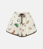 Alémais Printed cotton shorts