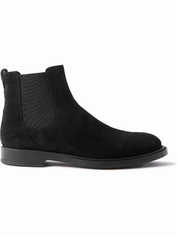 Photo: Tod's - Suede Chelsea Boots - Black