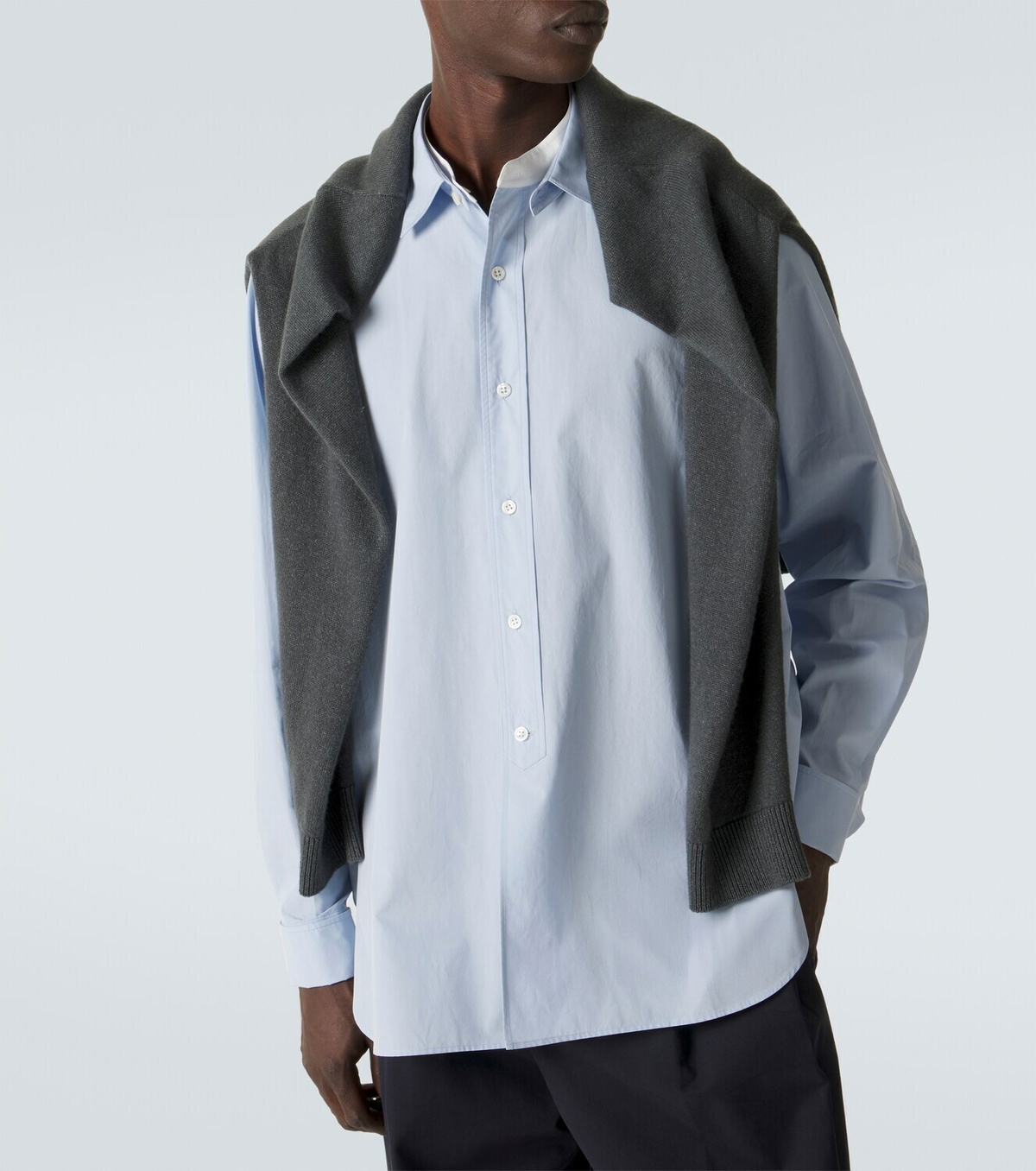 The Row Melchior cotton poplin shirt