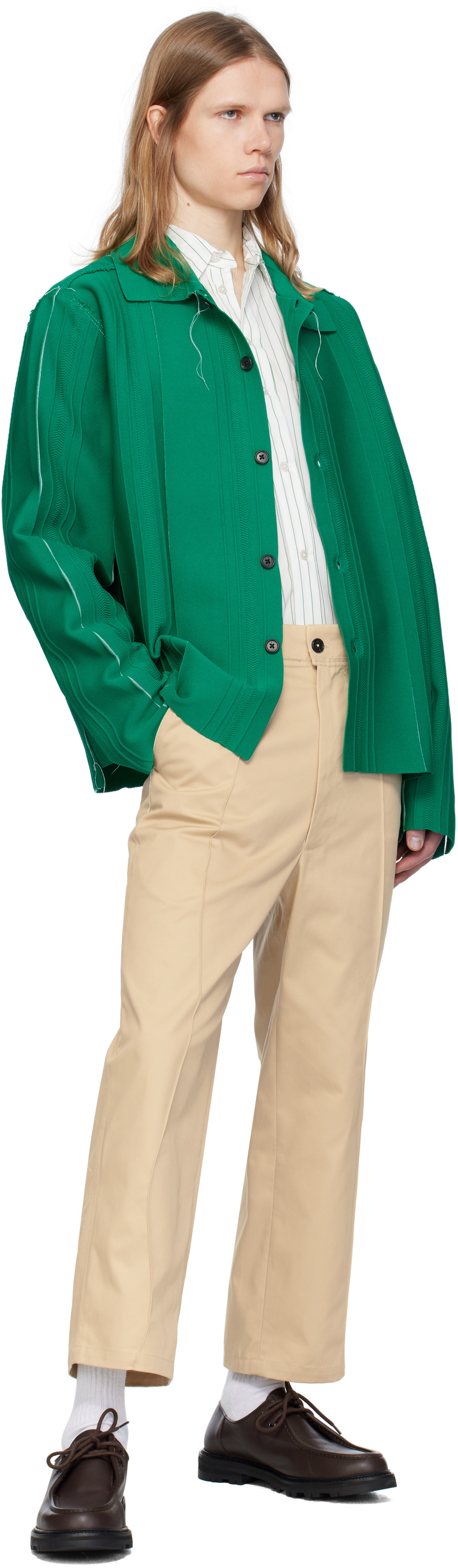 Camiel Fortgens Green Viscose Cardigan