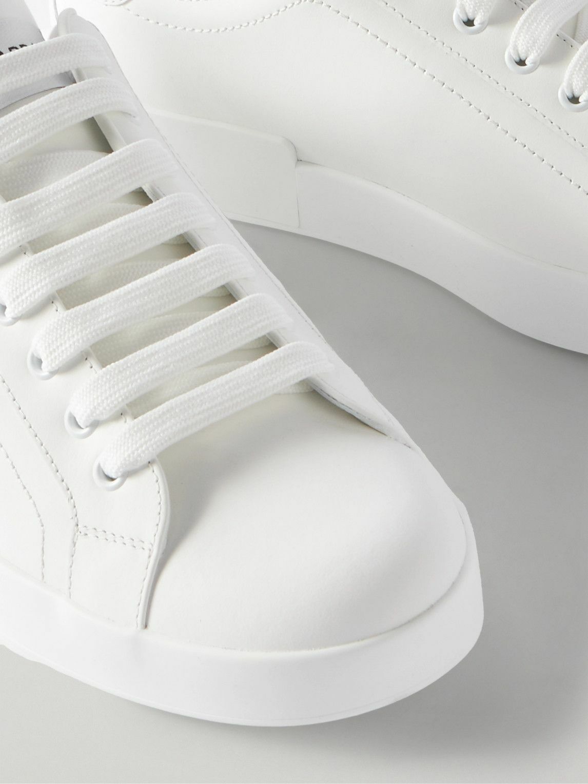 Dolce&Gabbana - Portofino Leather Sneakers - White
