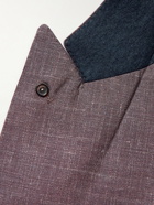 Lardini - Unstructured Wool, Silk and Linen-Blend Blazer - Brown