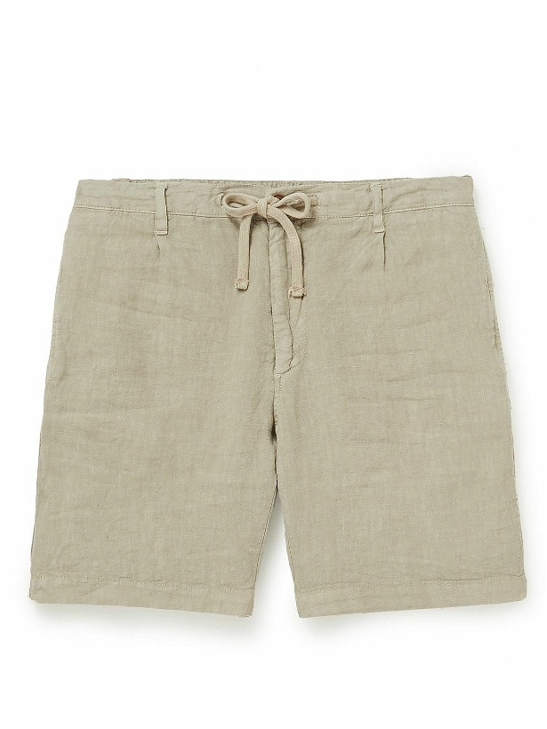Photo: Hartford - Tank Slim-Fit Linen Drawstring Shorts - Neutrals