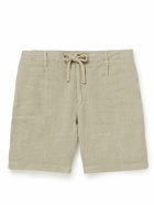 Hartford - Tank Slim-Fit Linen Drawstring Shorts - Neutrals