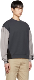 Axel Arigato Black & Gray Exposed Seam Sweatshirt