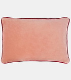 Les-Ottomans Crab embroidered velvet cushion