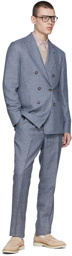 Brunello Cucinelli SSENSE Exclusive Blue Wool Suit