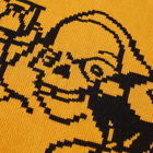 Brain Dead Tough Luck Oversized Boxy Crew Knit in Mustard