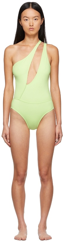 Photo: Solid & Striped Green 'The Issi' One-Piece Swimsuit