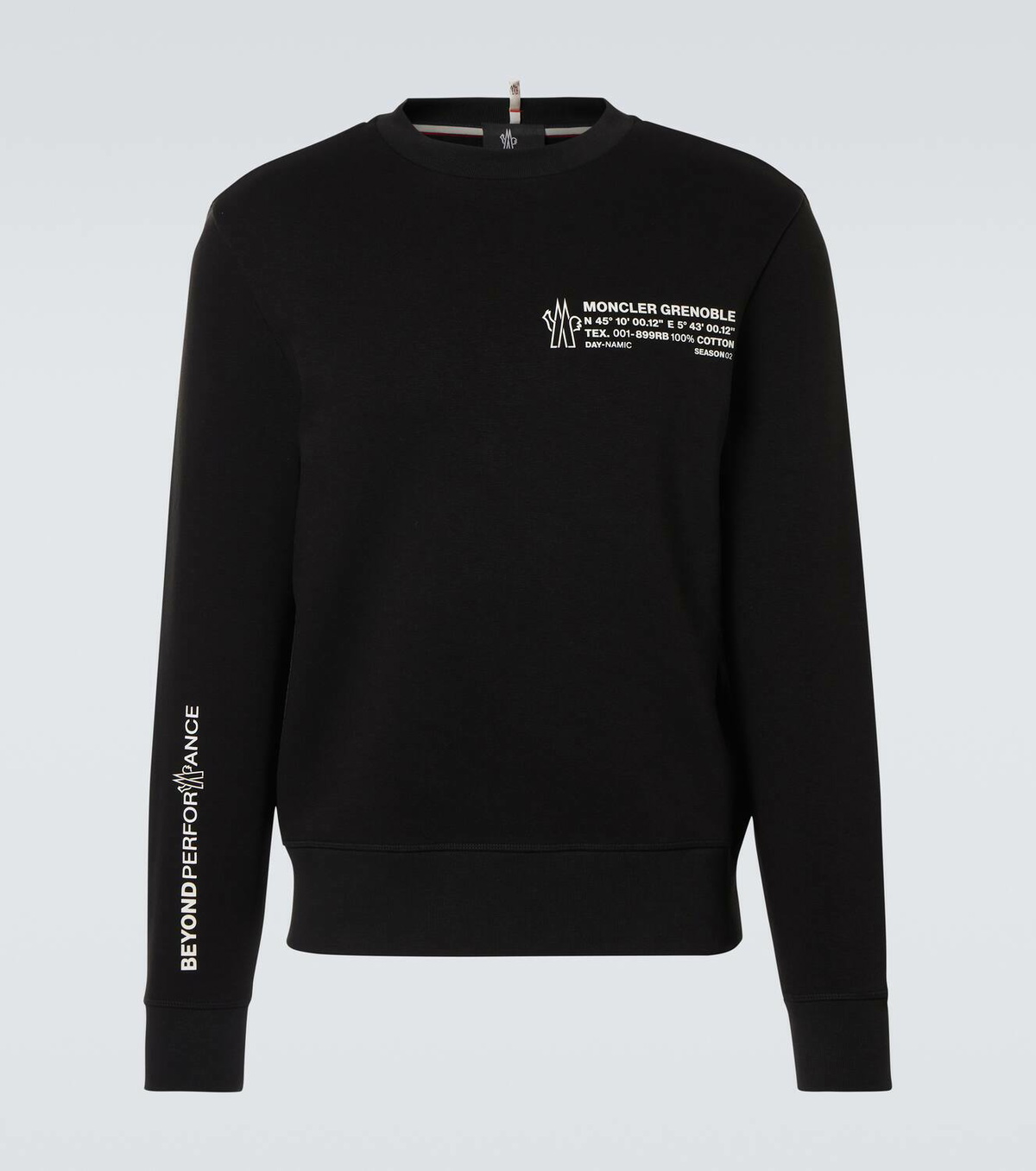 Moncler Grenoble Logo cotton-blend jersey sweatshirt