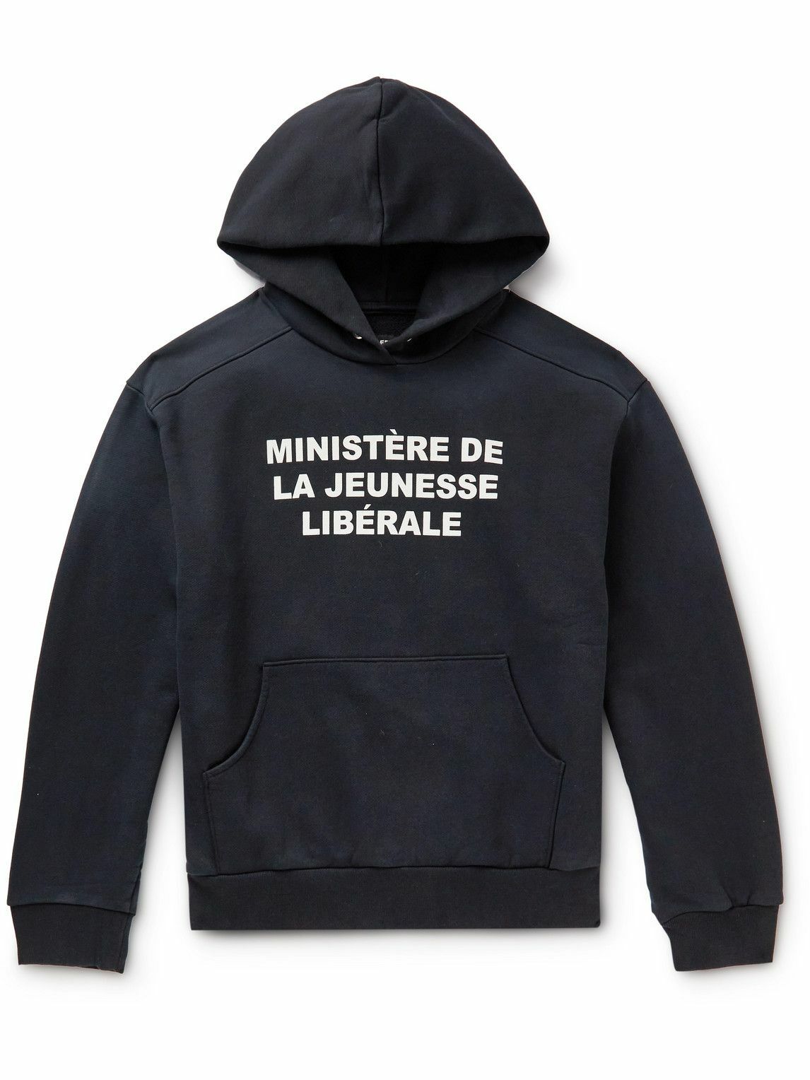 Liberal Youth Ministry LogoPrint CottonJersey Hoodie Black