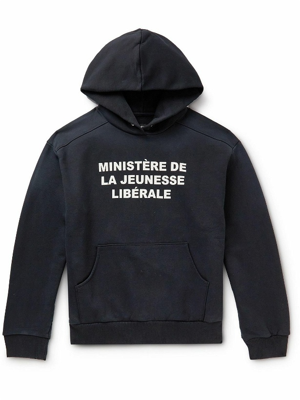 Photo: Liberal Youth Ministry - Logo-Print Cotton-Jersey Hoodie - Black