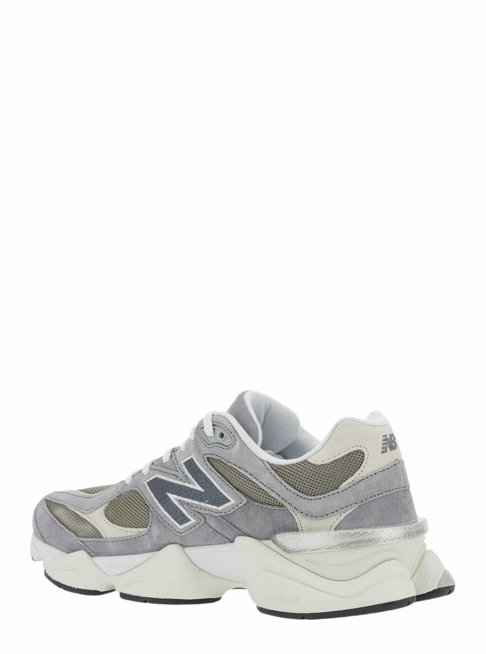 New Balance 9060 Grey Sneaker With Side Logo And Chunky Sole In Suede Unisex