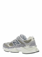 New Balance 9060 Grey Sneaker With Side Logo And Chunky Sole In Suede Unisex
