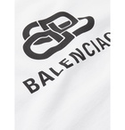 Balenciaga - Slim-Fit Logo-Print Cotton-Jersey T-Shirt - White