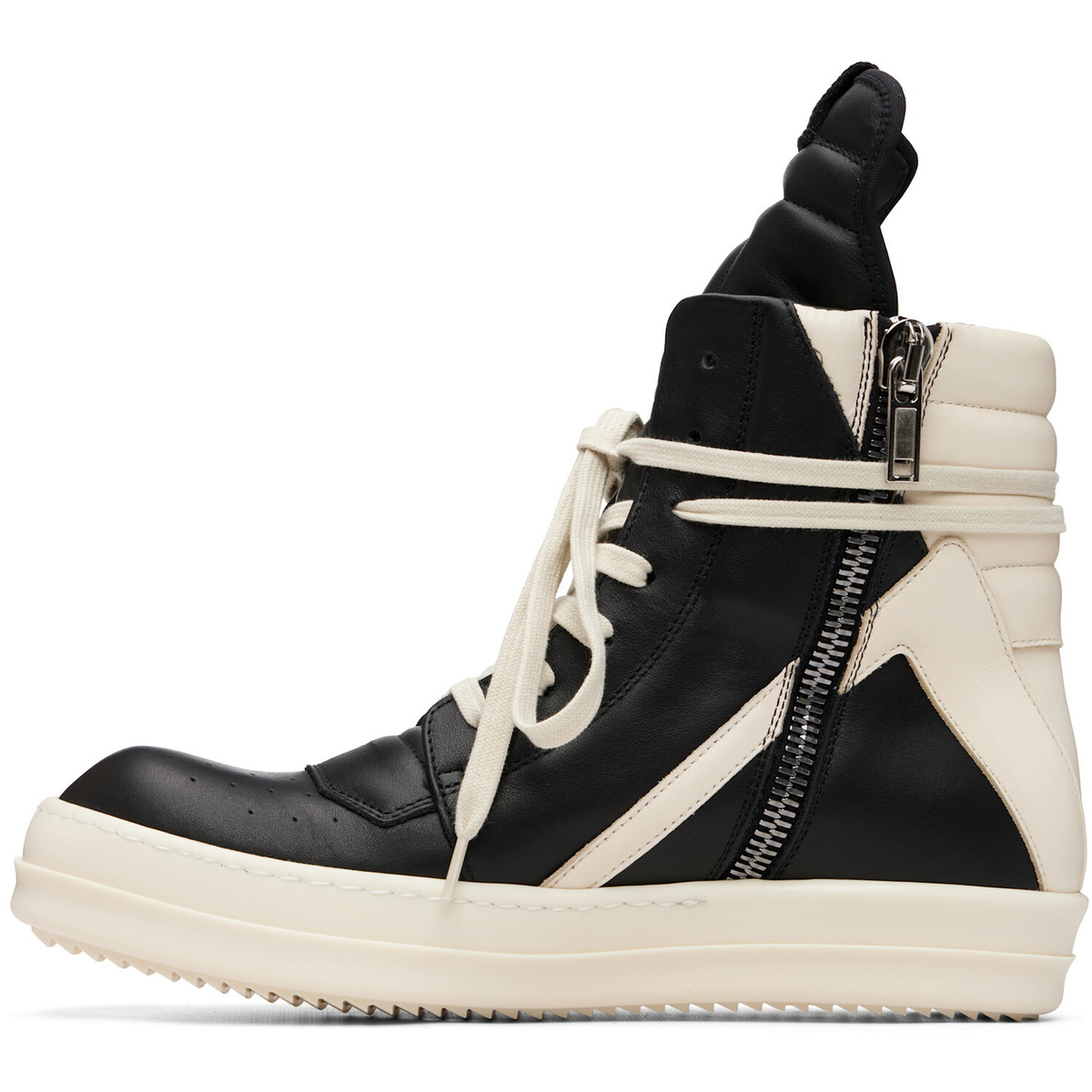 Rick Owens Black Tower Geobasket Sneakers
