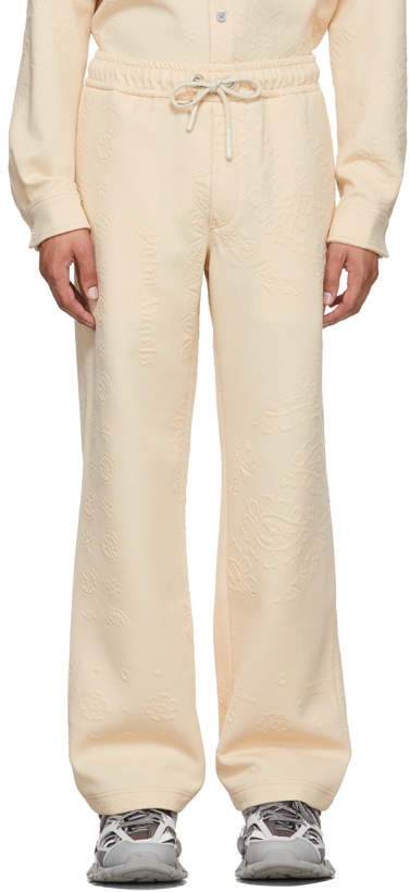 Photo: Palm Angels Beige Bandana Loose Trousers