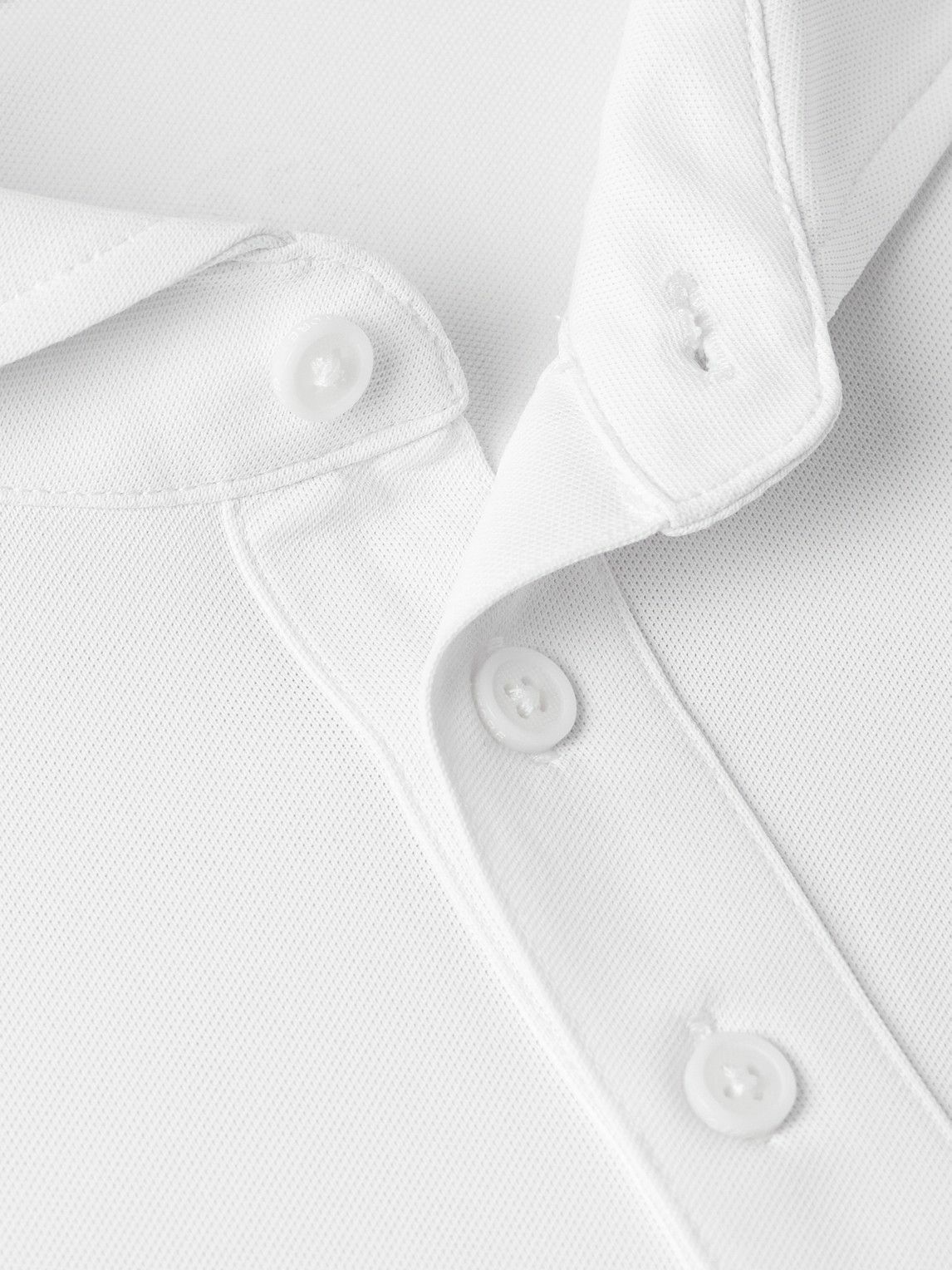 G/FORE - Rib Gusset Stretch Tech-Piqué Golf Polo Shirt - White G/FORE