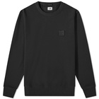 C.P. Company Men's Metropolis Small Patch Logo Crew Sweat in Black