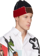 Marni Black Wool Mixed Knit Beanie