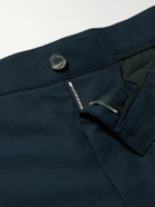 FRAME - Straight-Leg Cotton-Twill Chinos - Blue